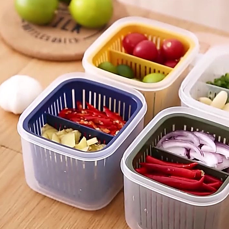 Kitchen Colander Stackable Food Storage Bin